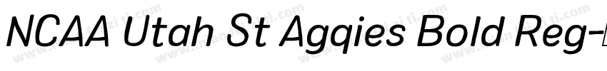 NCAA Utah St Agqies Bold Reg字体转换